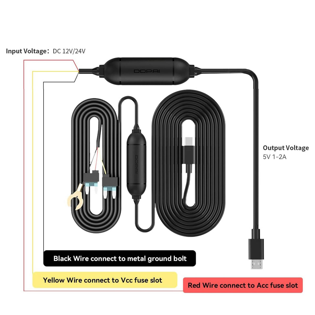 DDPAI Hardwire Kit for dashcam