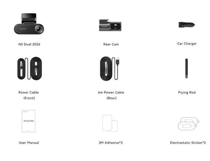 N5 Dual  - 2026 4K Dash Cam
