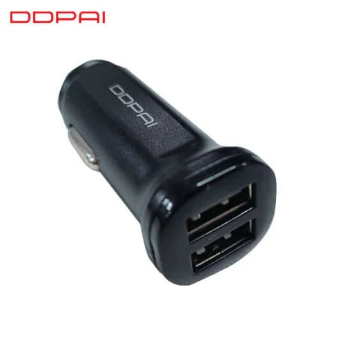 DDPAI Dual-Port USB Car Cigarette Lighter Charger – Stable Power Supply for Camera